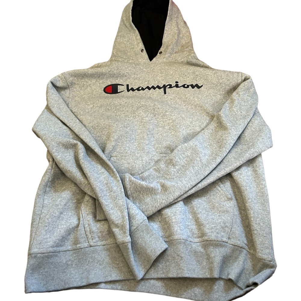 Grey champion hoodie